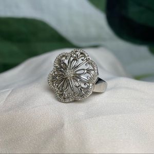 Sterling Silver Flower Ring